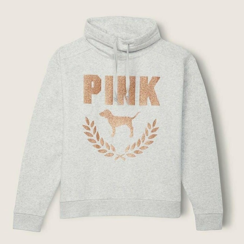 PINK victoria's secret womens funnel neck sweatshirt